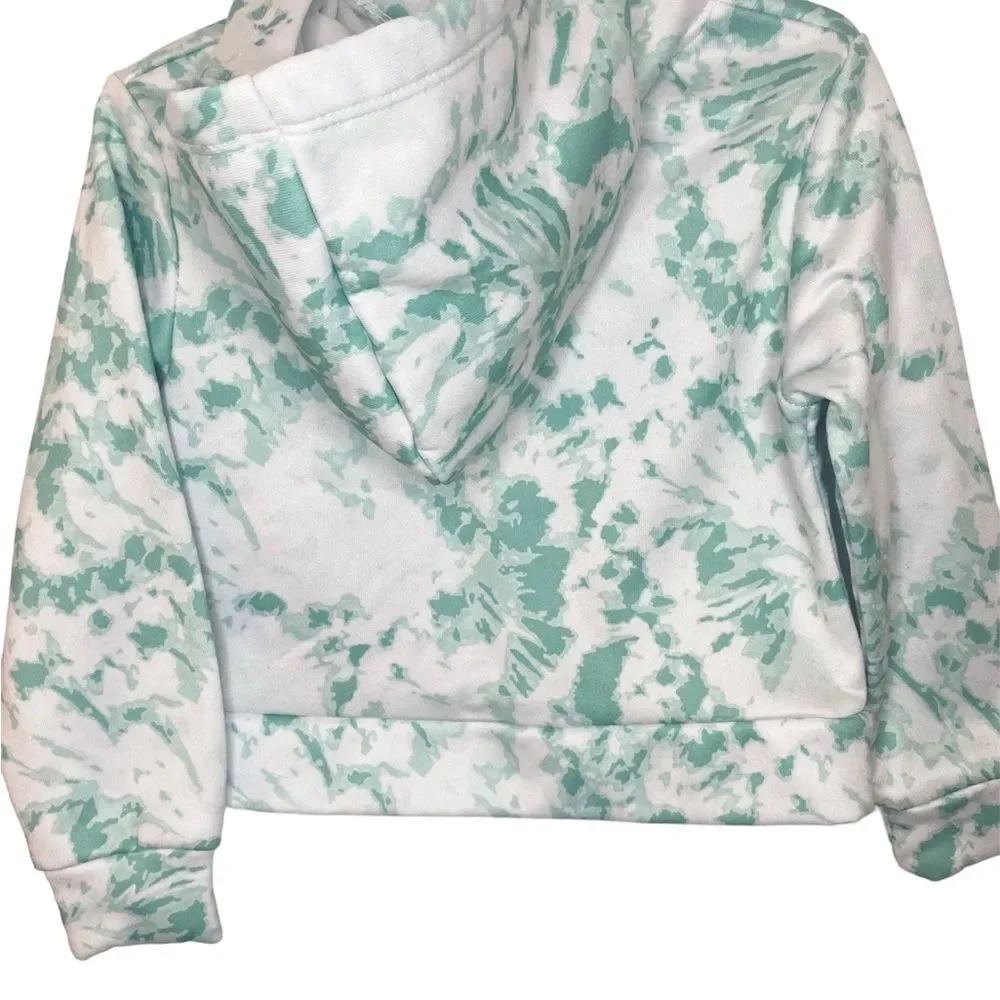 Adorable cropped sweatshirt and athletic legging set size 4t.